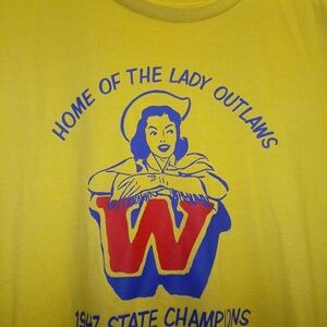 Wrangler Yellow Lady Outlaws Graphic Tee